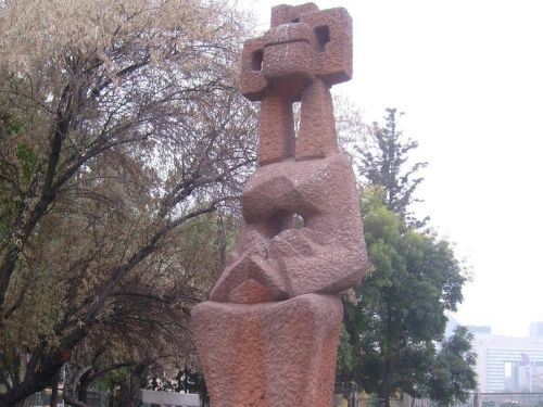 Pachamama fue la primera obra en llegar al Parque de las esculturas. Foto: CCo