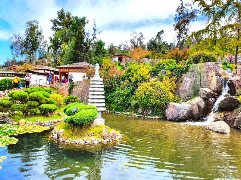 Estanque del Jardín Japonés en el Cerro San Cristóbal - Foto de Andrea Hoare Madrid